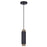 Canarm Cohen 1 Light 4.75" Pendant, Matte Black/Gold