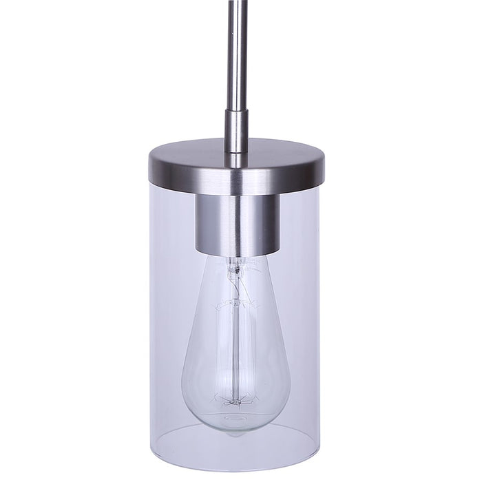 Canarm Britton 1 Light Pendant, Brushed Nickel
