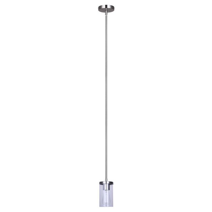 Canarm Britton 1 Light Pendant, Brushed Nickel