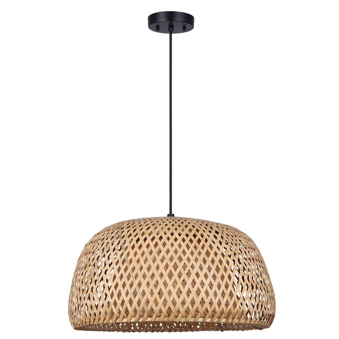 Canarm Sariel 1 Light 18" Pendant,Black