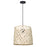 Canarm Tash 1 Light 13.25" Pendant, Matte Black