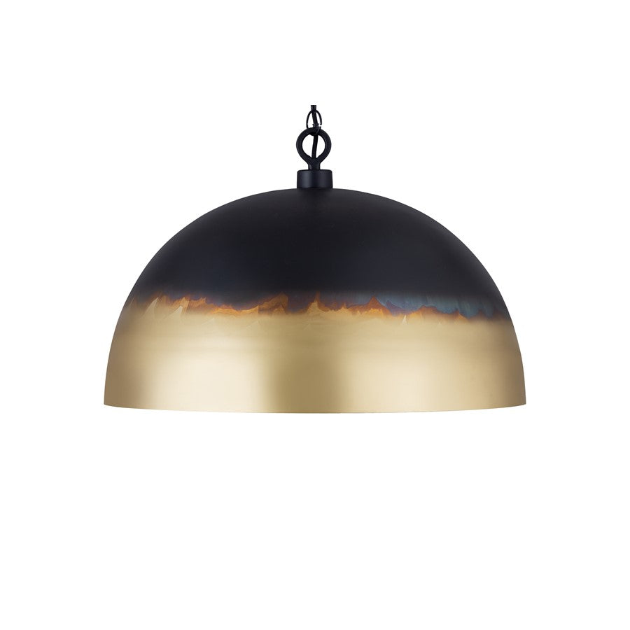Canarm Madison 1 Light 24" Pendant, Black/Gold