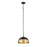 Canarm Madison 1 Light 24" Pendant, Black/Gold