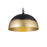 Canarm Madison 1 Light 24" Pendant, Black/Gold