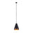 Canarm Madison 1 Light 14" Pendant, Two Tone Black/Gold