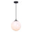 Canarm Halsey 1 Light 9.75" Pendant, Black