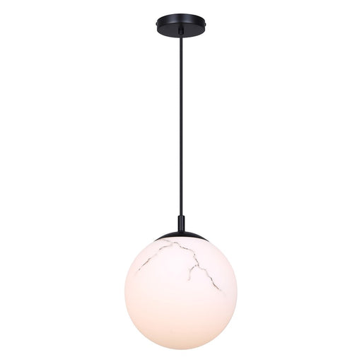 Canarm Halsey 1 Light 9.75" Pendant, Black