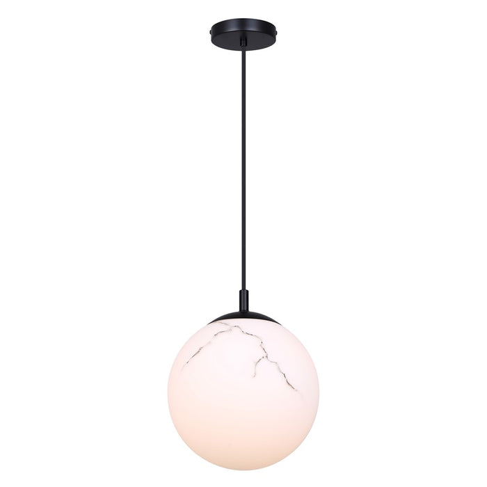 Canarm Halsey 1 Light 9.75" Pendant, Black