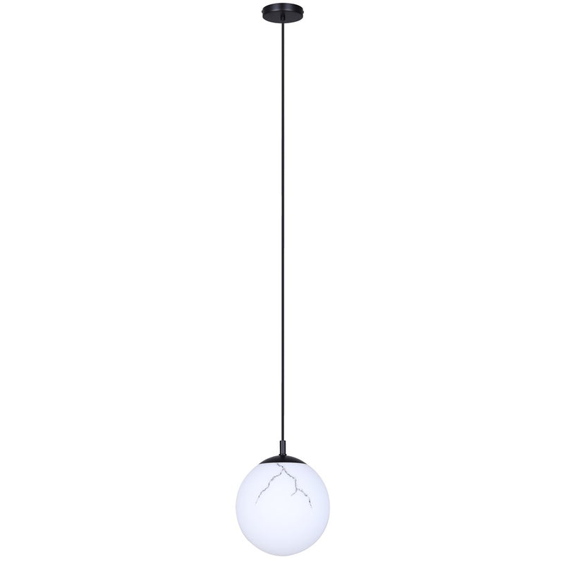 Canarm Halsey 1 Light 9.75" Pendant, Black