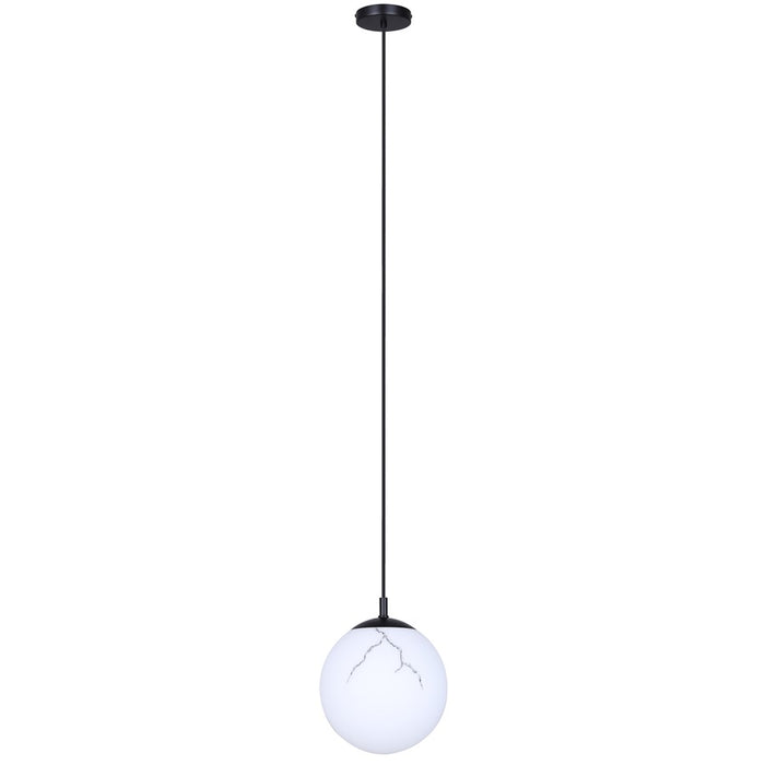 Canarm Halsey 1 Light 9.75" Pendant, Black