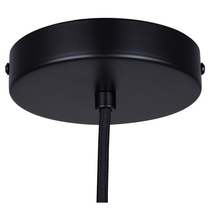 Canarm Halsey 1 Light 9.75" Pendant, Black