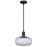 Canarm Ledger 1 Light 10.5" Pendant, Black