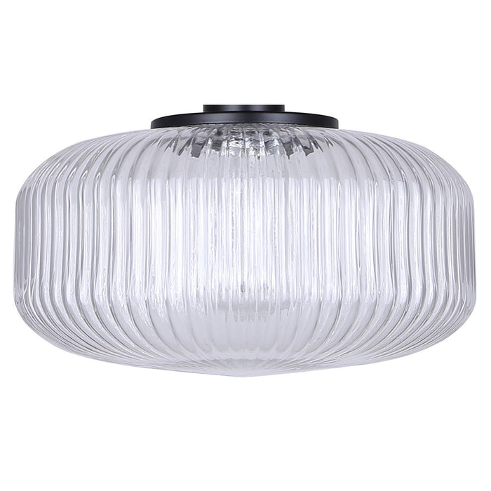 Canarm Ledger 1 Light 10.5" Pendant, Black