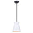 Canarm Arbella 1 Light 7.75" Pendant, White - IPL2107B01BW