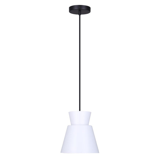 Canarm Arbella 1 Light 7.75" Pendant, White
