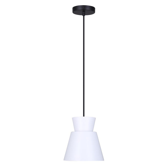 Canarm Arbella 1 Light 7.75" Pendant, White