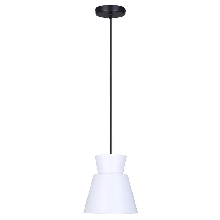 Canarm Arbella 1 Light 7.75" Pendant, White