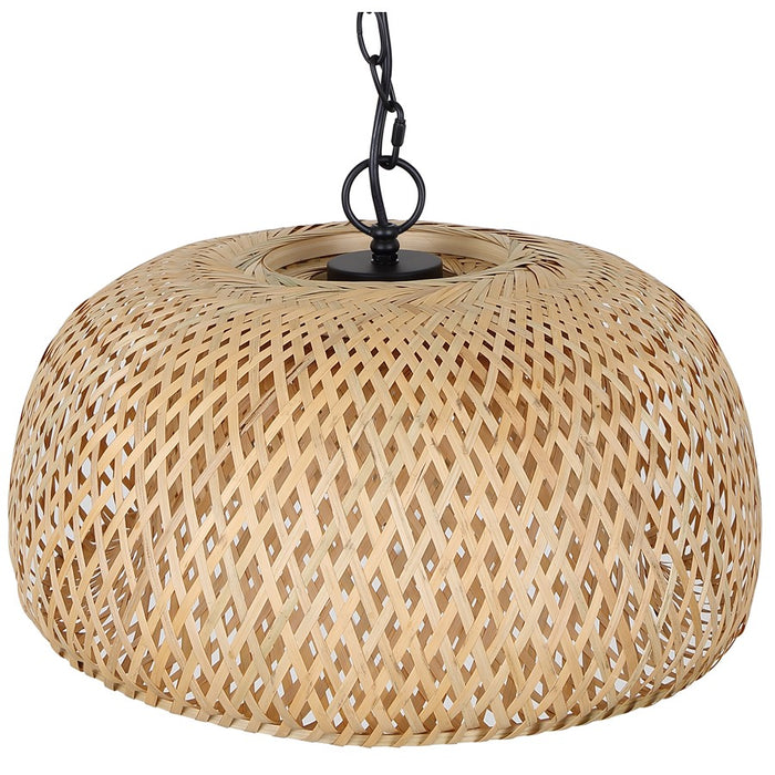 Canarm Hanoi 1 Light 18" Pendant, Black