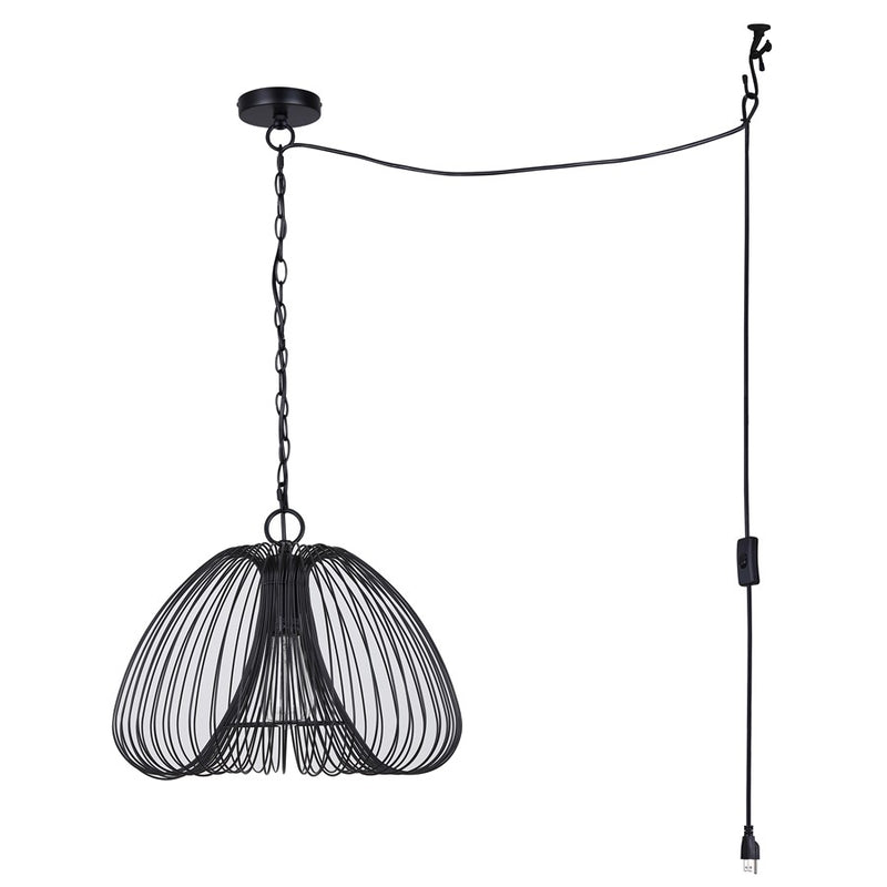 Canarm Stockholm 1 Light 16" Pendant, Black