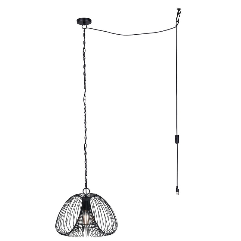Canarm Stockholm 1 Light 16" Pendant, Black