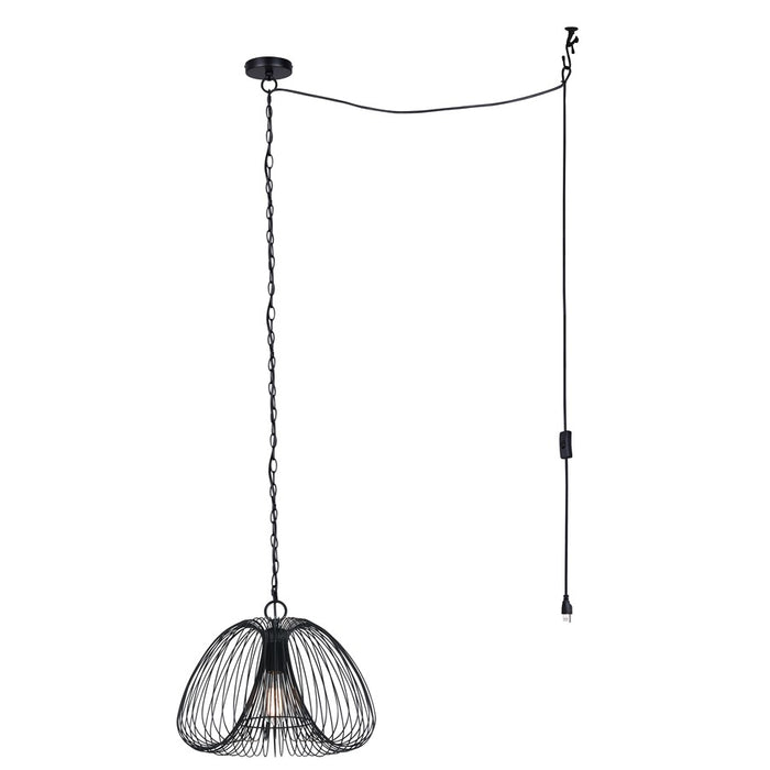 Canarm Stockholm 1 Light 16" Pendant, Black