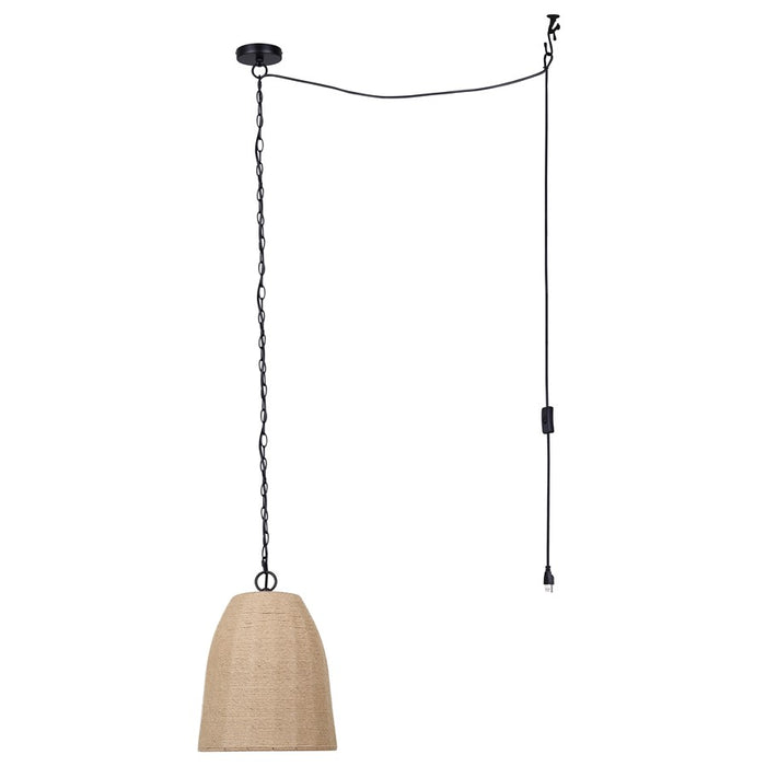 Canarm Malmo 1 Light 12" Pendant, Matte Black