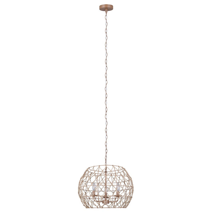 Canarm Aura 3 Light 20" Pendant, Brown