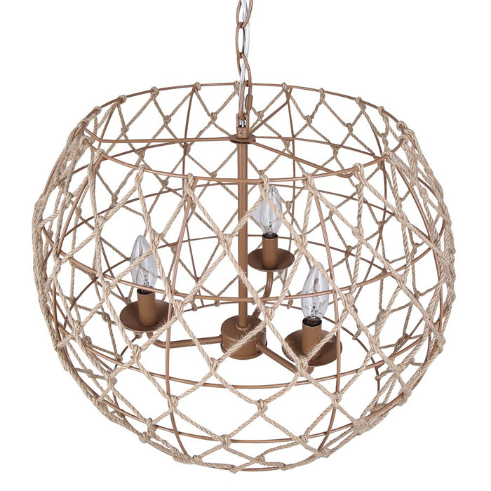 Canarm Aura 3 Light 20" Pendant, Brown