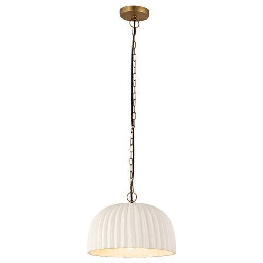 Canarm Audrey 1 Light 15" Pendant, Antique brass - IPL2152B01AB