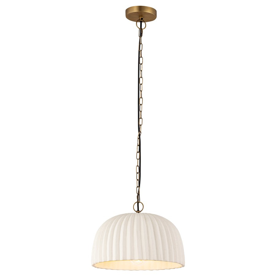 Canarm Audrey 1 Light 15" Pendant, Antique brass - IPL2152B01AB