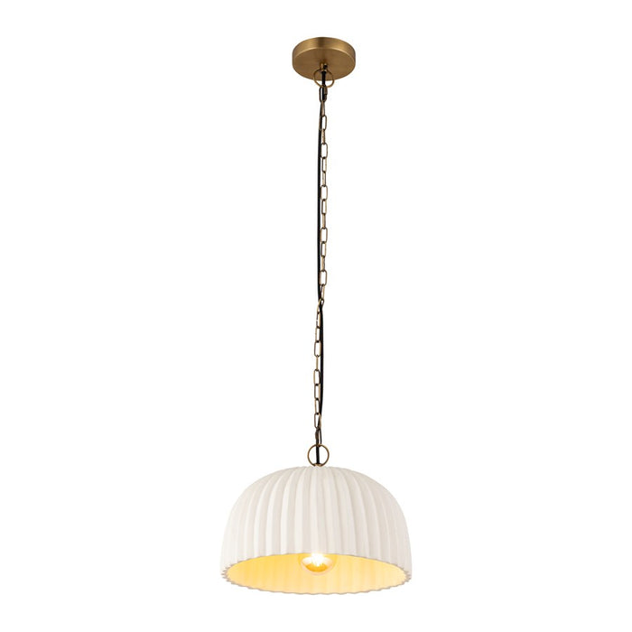 Canarm Audrey 1 Light 15" Pendant, Antique brass