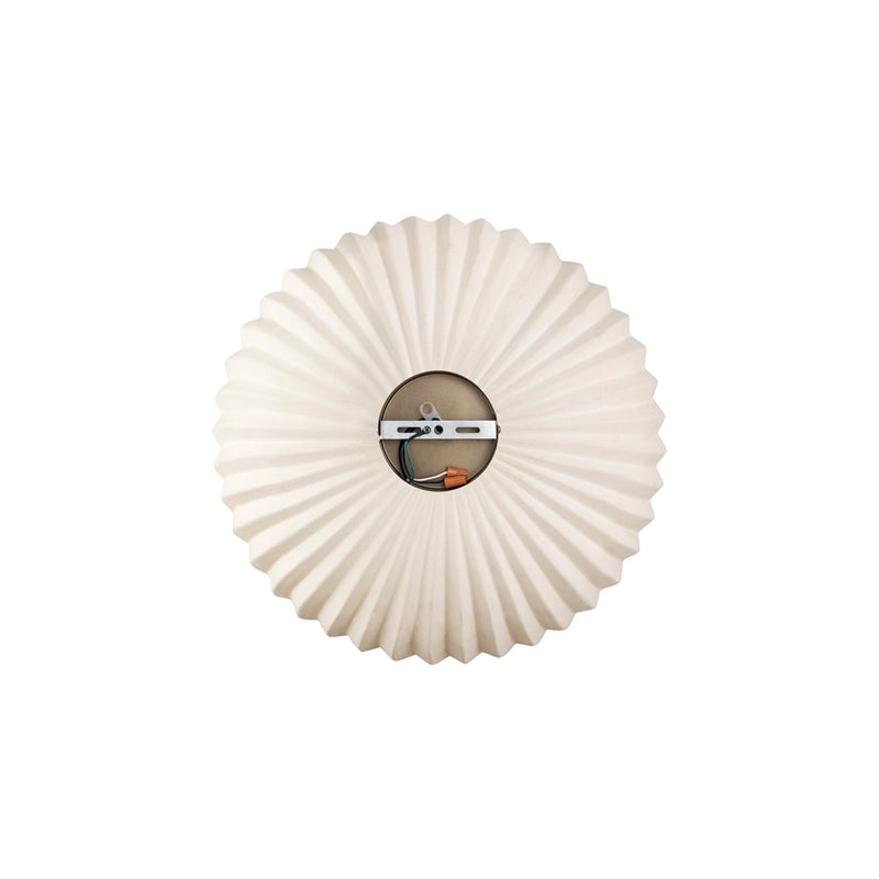 Canarm Audrey 15in 1-Light Pendant | Antique Brass and Ribbed Ceramic Shade | Entryway & Dining Room | 15 x 15 x 11 in | Model IPL2152B01AB