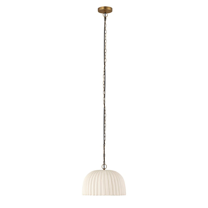 Canarm Audrey 1 Light 15" Pendant, Antique brass