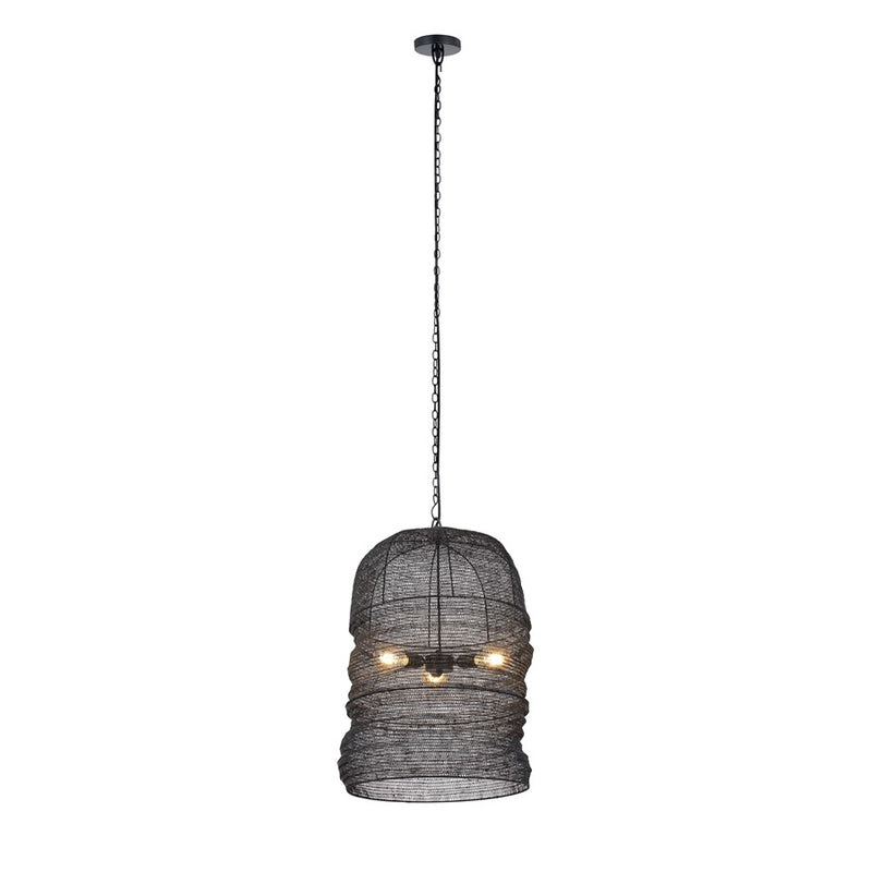 Canarm Kara 3 Light 20" Pendant, Matte Black