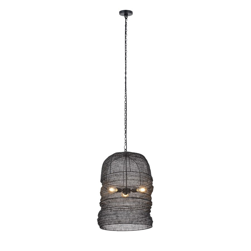 Canarm Kara 3 Light 20" Pendant, Matte Black