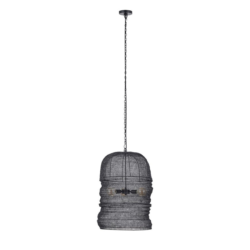 Canarm Kara 3 Light 20" Pendant, Matte Black