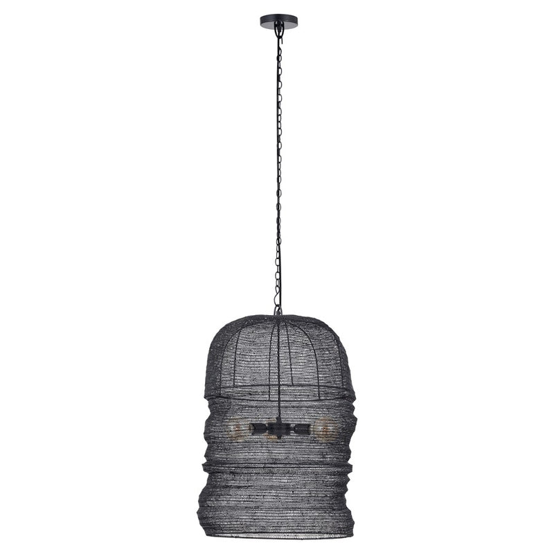 Canarm Kara 3 Light 20" Pendant, Matte Black