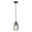 Canarm Eden 1 Light 5.5" Pendant, Matte Black