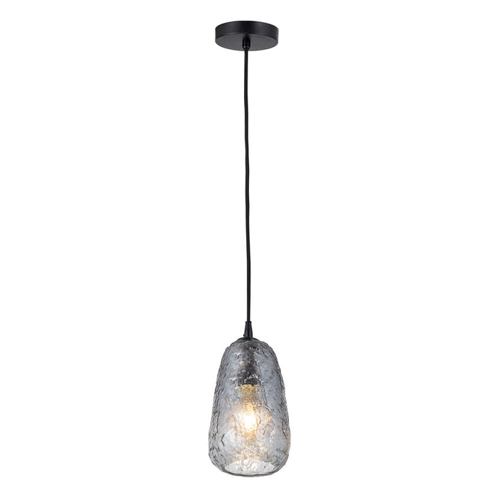 Canarm Eden 1 Light 5.5" Pendant, Matte Black