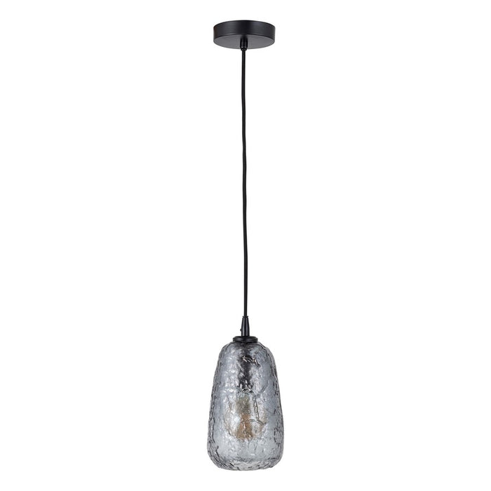 Canarm Eden 1 Light 5.5" Pendant, Matte Black