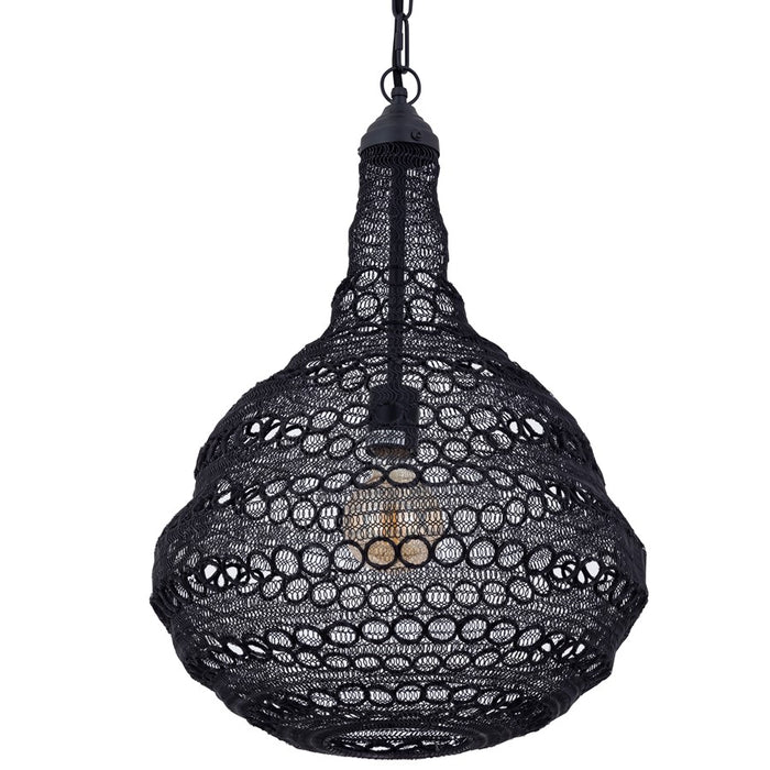 Canarm Agra 1 Light 14.5" Swag Pendant, Black