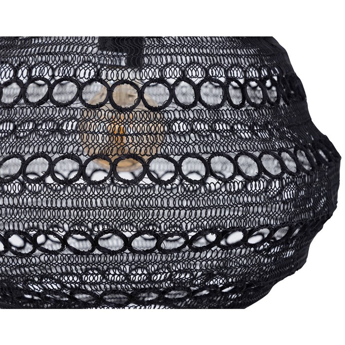 Canarm Agra 1 Light 14.5" Swag Pendant, Black