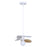 Canarm Elodie 1 Light 13.75" Pendant, Matte White