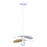 Canarm Elodie 1 Light 13.75" Pendant, Matte White