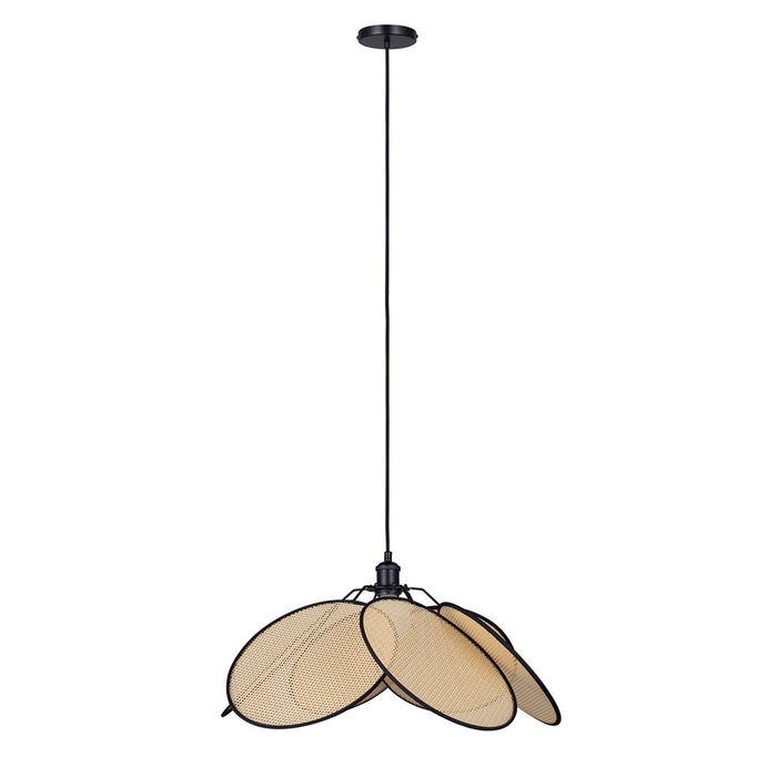 Canarm Madison 1 Light 23.6" Pendant, Matte Black