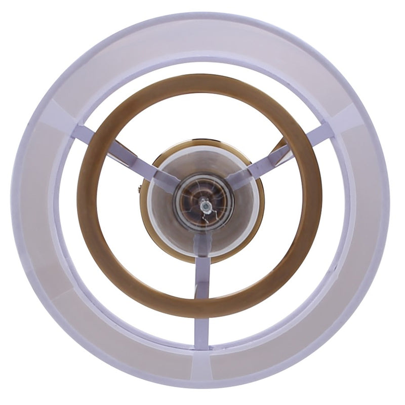 Canarm Bonnie 1 Light 8" Pendant, Gold/Matte White