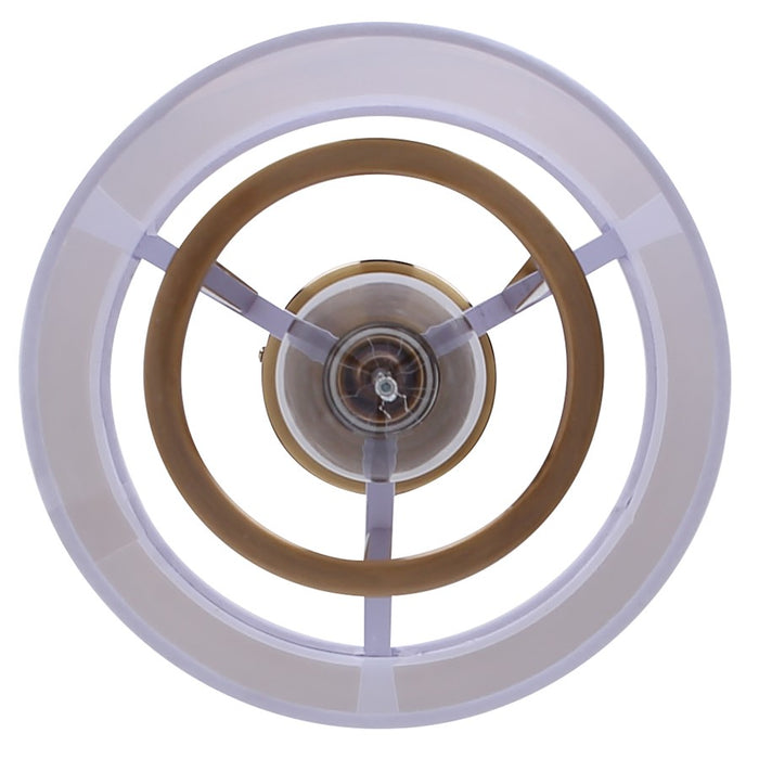 Canarm Bonnie 1 Light 8" Pendant, Gold/Matte White