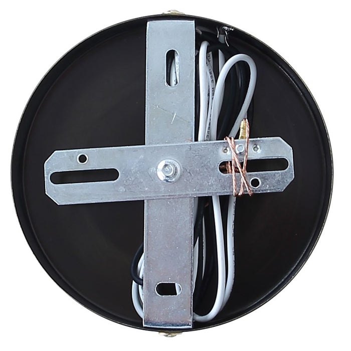 Canarm Bonnie 1 Light 8" Pendant, Gold/Matte White