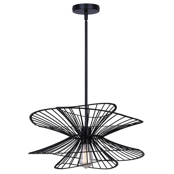 Canarm Channel 1 Light 20" Pendant, Black