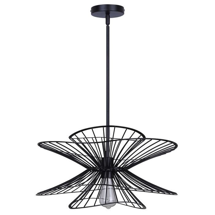 Canarm Channel 1 Light 20" Pendant, Black
